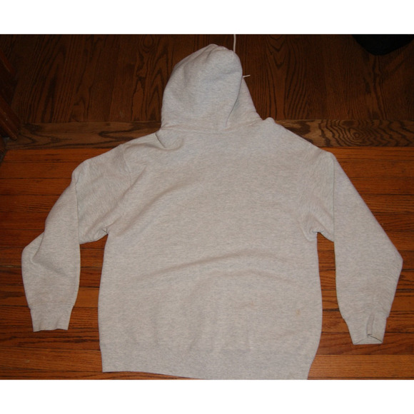 Vintage 90s Genuine Chevrolet Gray Large Hoodie Sweatshirt Chevy FOTL Embroider - Picture 5 of 10